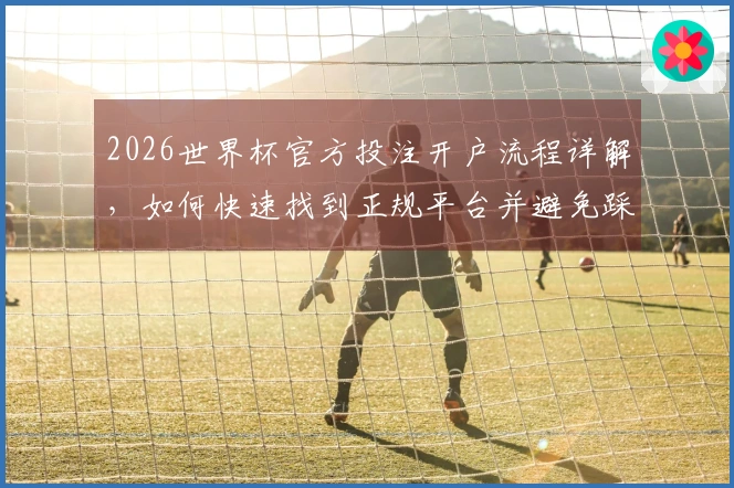 2026世界杯官方投注开户流程详解，如何快速找到正规平台并避免踩坑